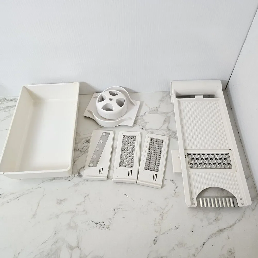 Ronco Dial-O-Matic Food Cutter & Slicer with Attachments & Extra Rare With Box